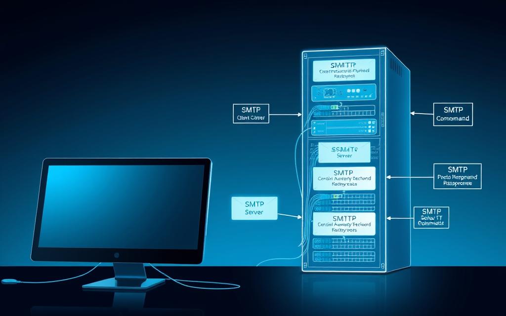 SMTP client-server model